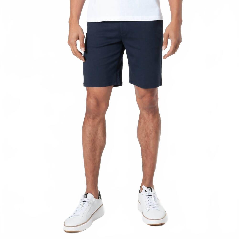 NEW TRUE CLASSIC men’s comfort knit chino shorts in navy